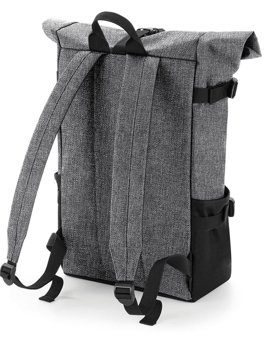 Block Roll-Top Backpack