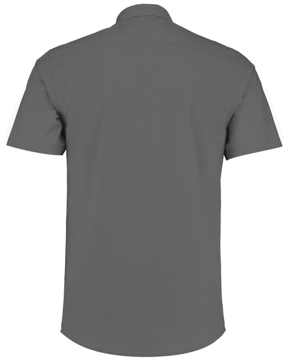 Tailored Fit Short Sleeve Poplin Shirt