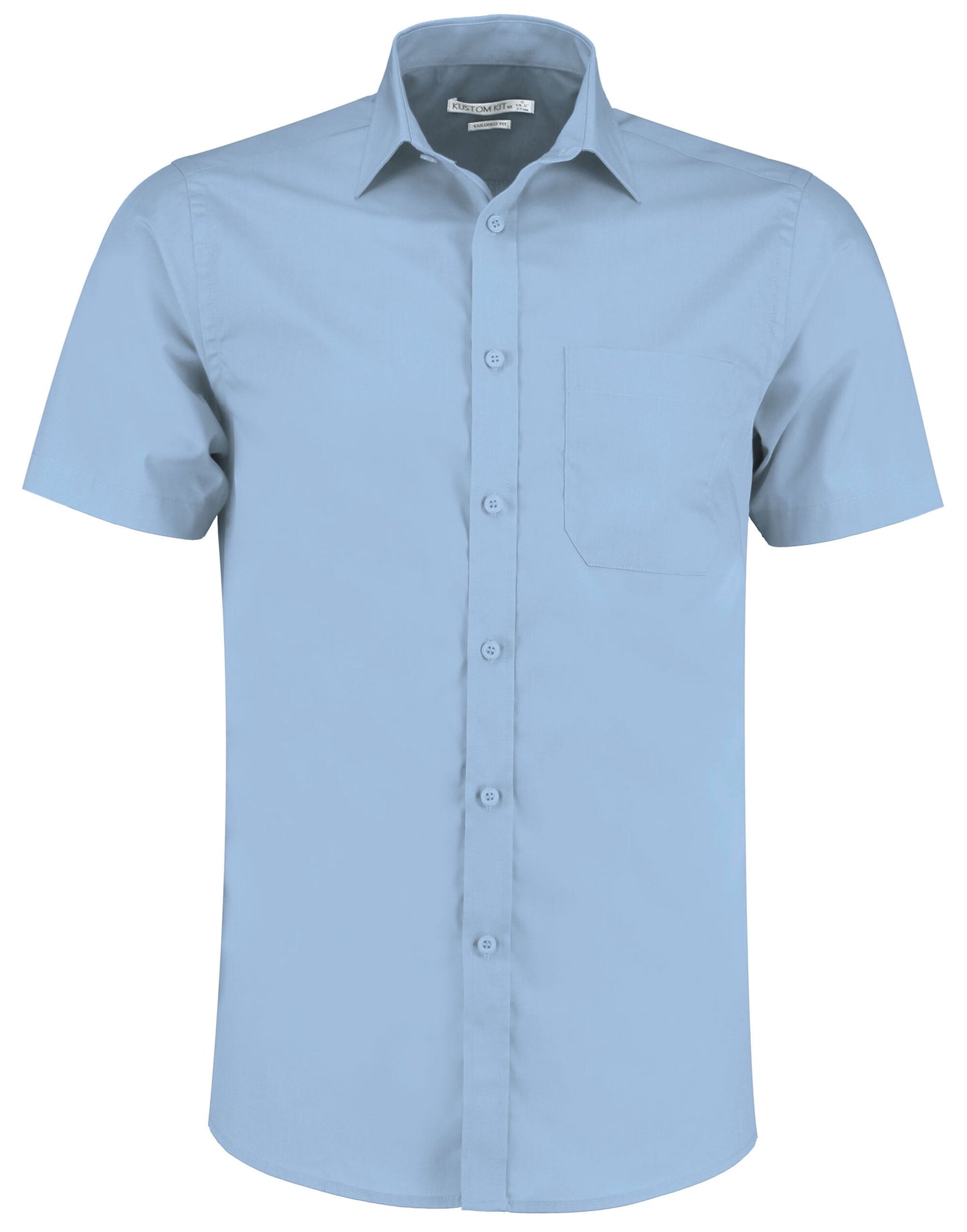 Tailored Fit Short Sleeve Poplin Shirt