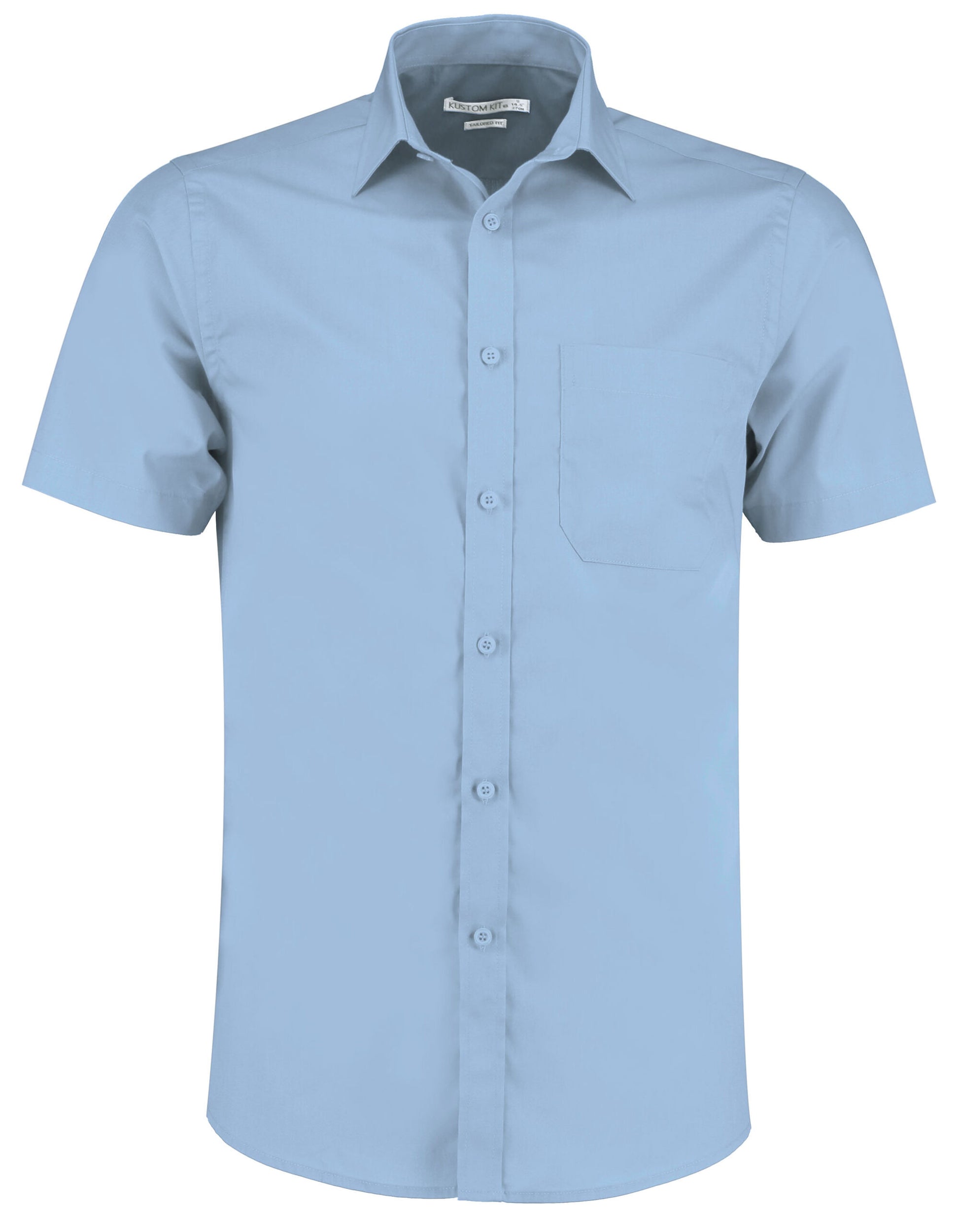 Tailored Fit Short Sleeve Poplin Shirt