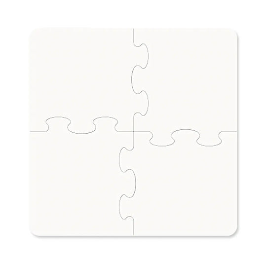 Unisub Cork Back Hardboard Coaster Puzzle – Square (Pack of 10)